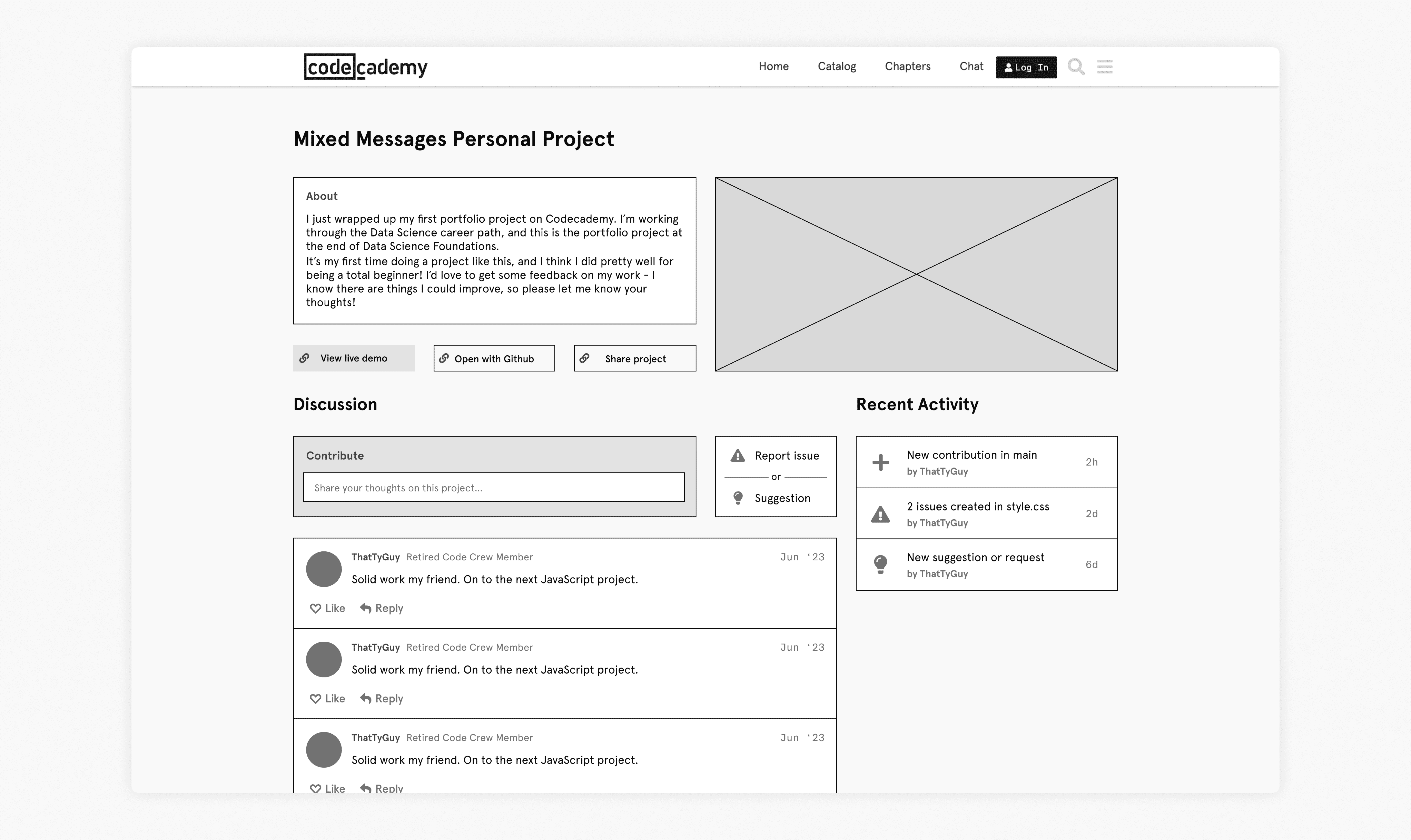 Project Page Iteration 2
