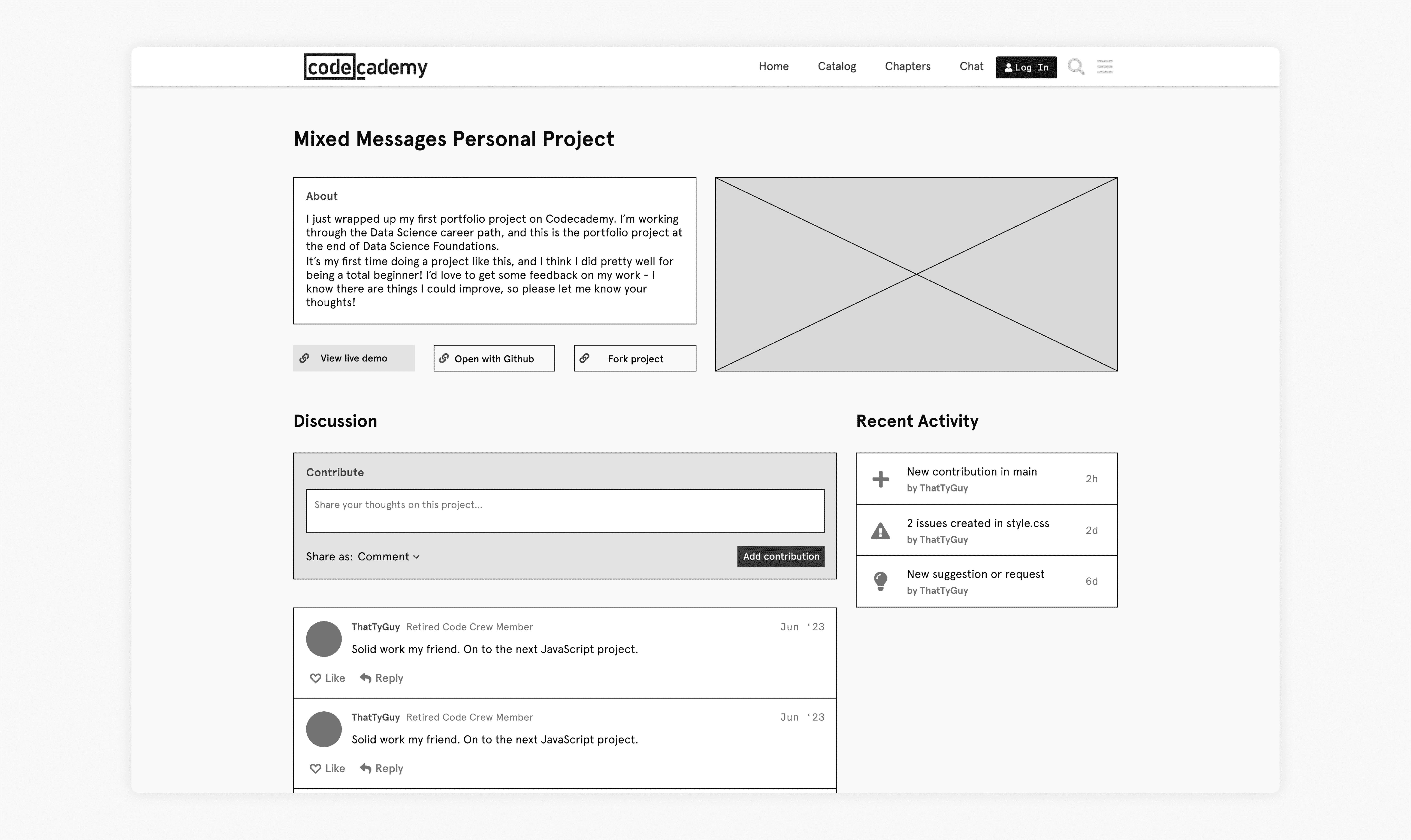 Project Page Iteration 3